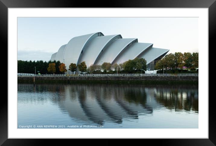 SEC Armadillo Glasgow Framed Mounted Print by ANN RENFREW