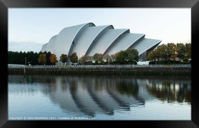 SEC Armadillo Glasgow Framed Print by ANN RENFREW