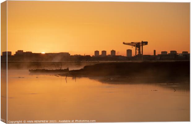 The dawn of a new day. Canvas Print by ANN RENFREW