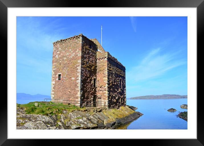 Portencross Castle North Ayrshire Framed Mounted Print by Allan Durward Photography