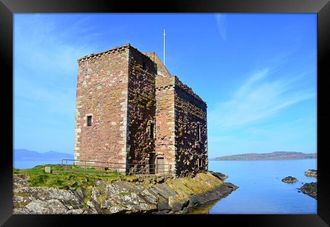 Portencross Castle North Ayrshire Framed Print by Allan Durward Photography