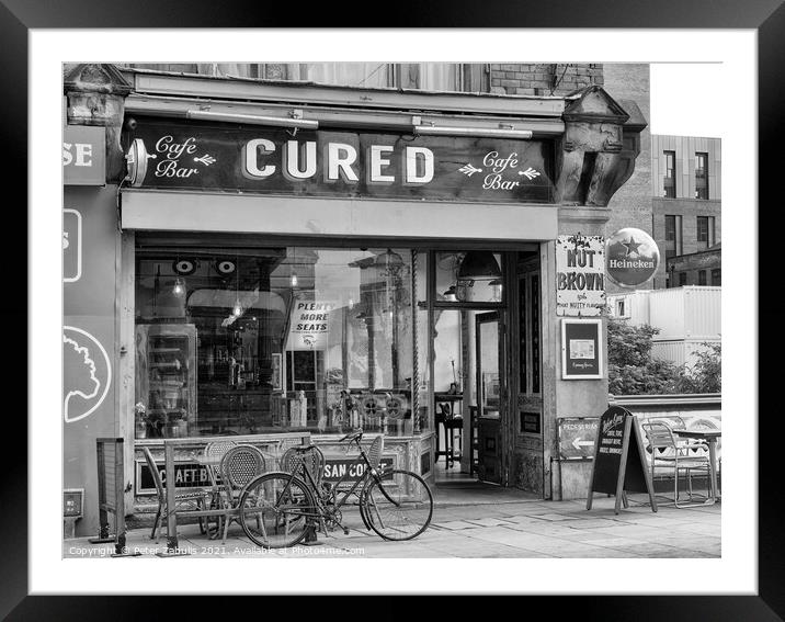 Cured Cafe Bar Framed Mounted Print by Peter Zabulis