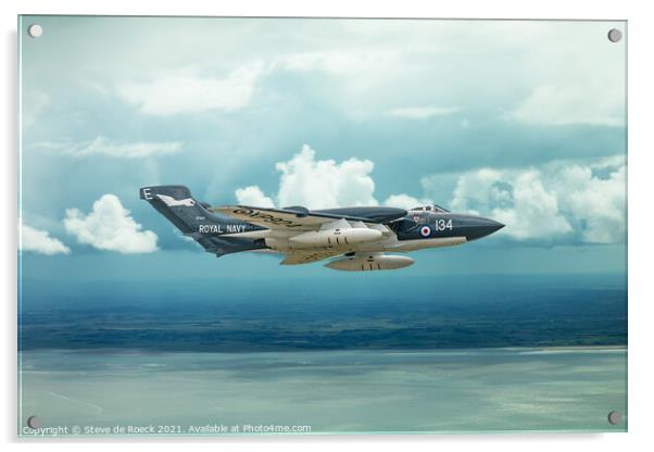 de Havilland DH110 Sea Vixen Acrylic by Steve de Roeck