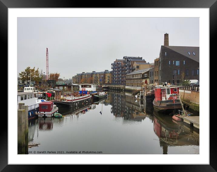 Barking Riverside Framed Mounted Print by Gareth Parkes