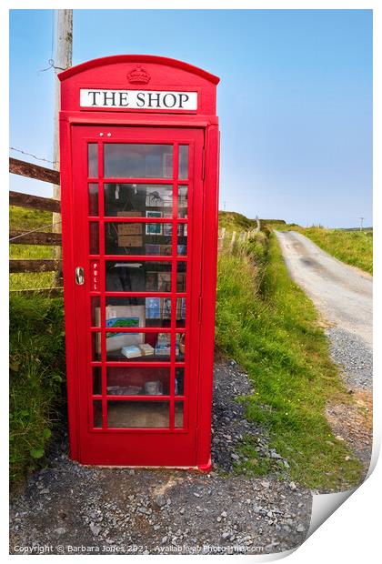 Shop in The Box The Oa of Islay Scotland Print by Barbara Jones