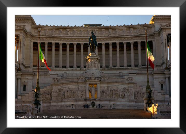 Altar of the Fatherland Framed Mounted Print by Luis Pina