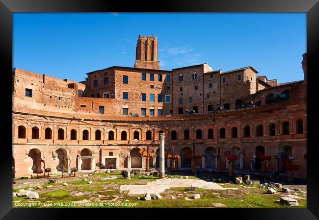 Trajan's Market in Rome Framed Print by Luis Pina
