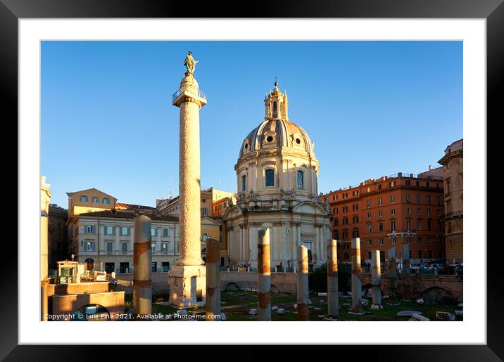 Palazzo Valentini Domus in Rome, Italy Framed Mounted Print by Luis Pina