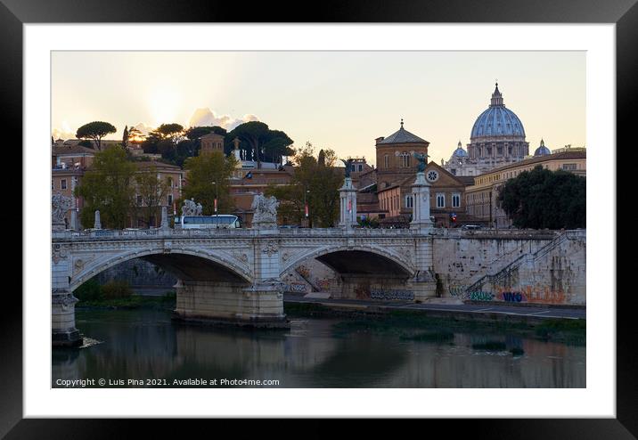 View of the Vatican in Rome, Italy Framed Mounted Print by Luis Pina