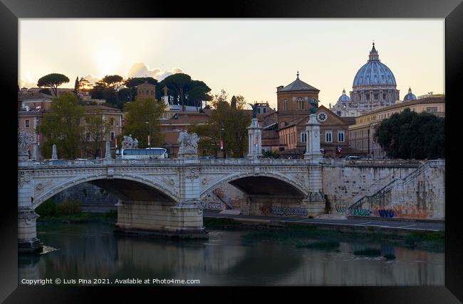 View of the Vatican in Rome, Italy Framed Print by Luis Pina