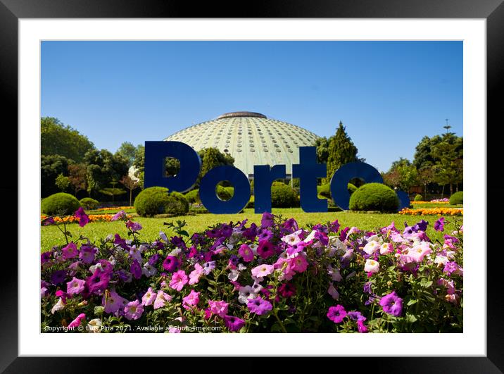 Garden Crystal Palace Porto flowers in Portugal Framed Mounted Print by Luis Pina