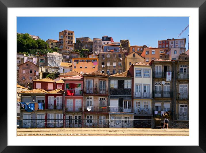 Typical Architecture Houses Porto Framed Mounted Print by Luis Pina