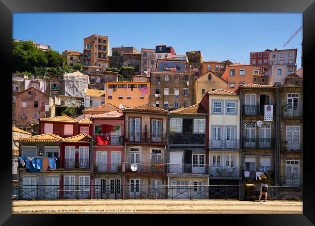 Typical Architecture Houses Porto Framed Print by Luis Pina