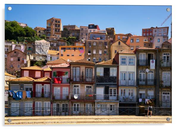 Typical Architecture Houses Porto Acrylic by Luis Pina