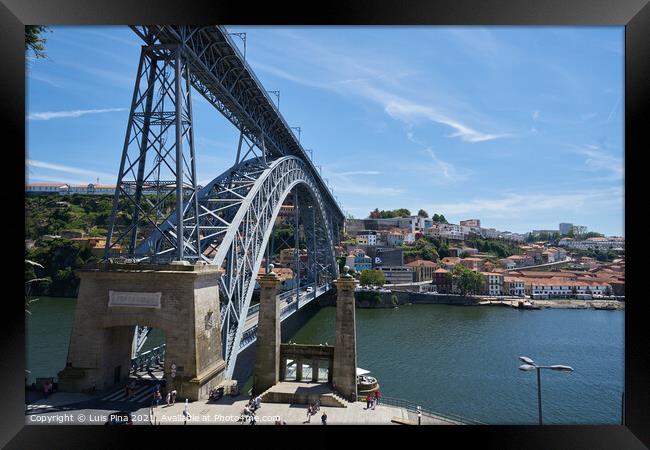 D. Luis I Bridge in Porto Framed Print by Luis Pina