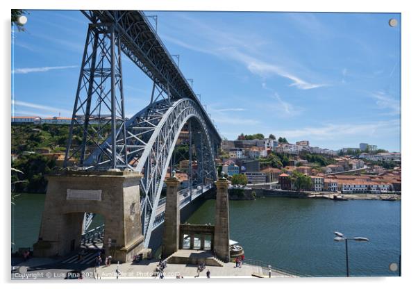 D. Luis I Bridge in Porto Acrylic by Luis Pina