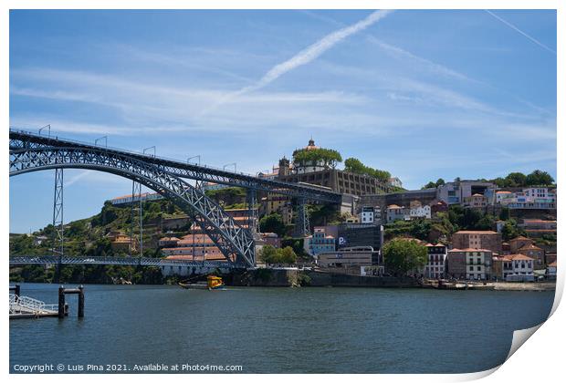 D. Luis I Bridge in Porto Print by Luis Pina