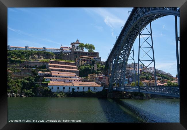 D. Luis I Bridge in Porto Framed Print by Luis Pina