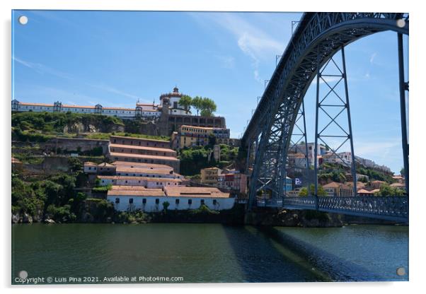 D. Luis I Bridge in Porto Acrylic by Luis Pina