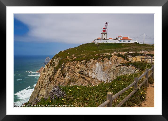 Cabo da Roca Lighthouse Framed Mounted Print by Luis Pina