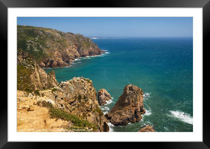 Landscape in Cabo da Roca Framed Mounted Print by Luis Pina