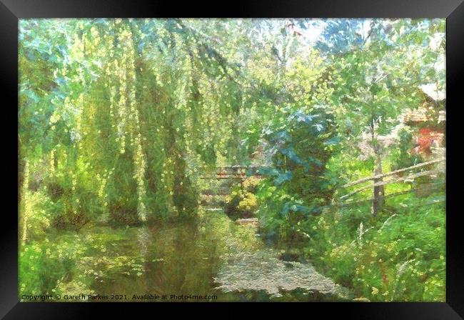 Glynleigh Garden in Rickney Framed Print by Gareth Parkes