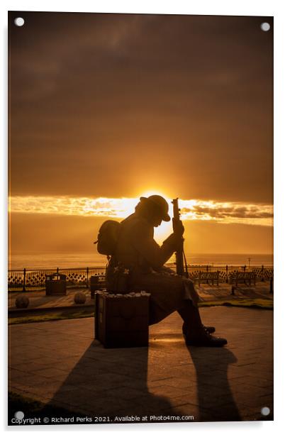 Tommy statue at Sunrise Acrylic by Richard Perks