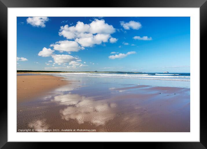 Belhaven Beach, Dunbar, East Lothian Framed Mounted Print by Kasia Design