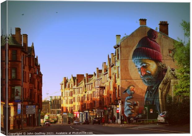 High Street, Glasgow Canvas Print by John Godfrey Photography
