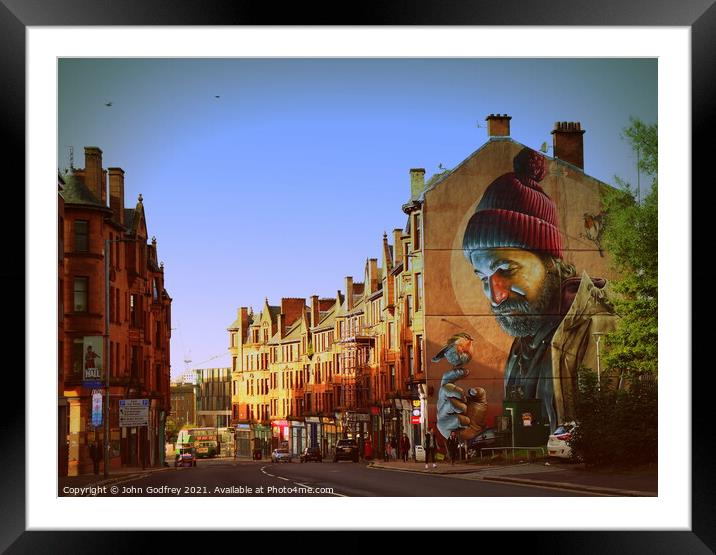 High Street, Glasgow Framed Mounted Print by John Godfrey Photography