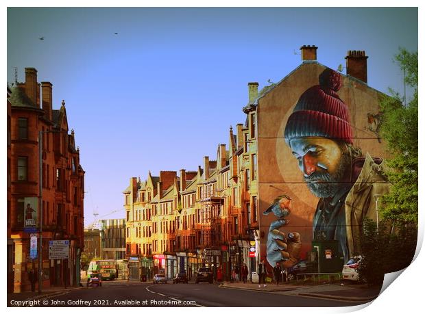 High Street, Glasgow Print by John Godfrey Photography