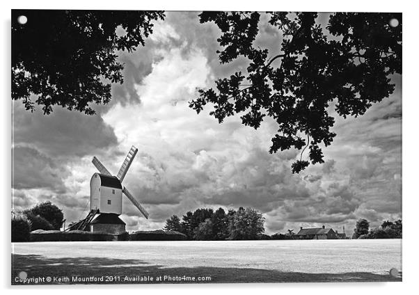 Mountnessing Windmill, Essex Acrylic by Keith Mountford