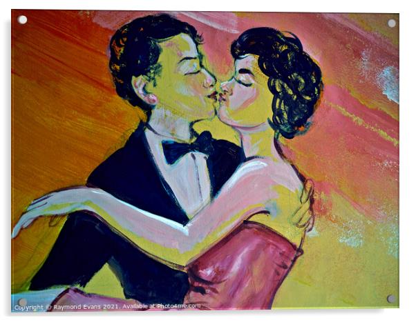 1950s romance Acrylic by Raymond Evans