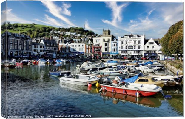 Serene Harbour Panorama Canvas Print by Roger Mechan
