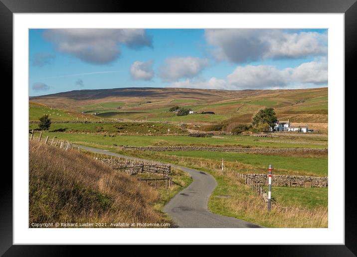 Towards Low End Harwood, Teesdale Framed Mounted Print by Richard Laidler