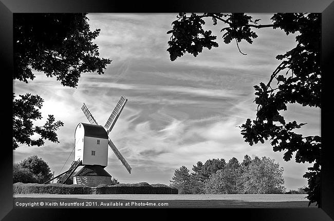 Mountnessing Windmill Framed Print by Keith Mountford
