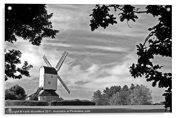 Mountnessing Windmill Acrylic by Keith Mountford
