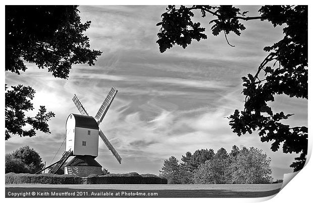 Mountnessing Windmill Print by Keith Mountford