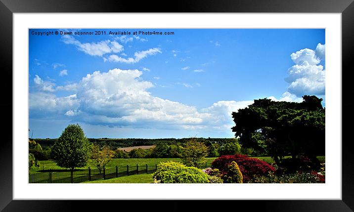 The Vale of Kent Framed Mounted Print by Dawn O'Connor