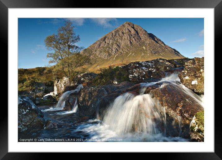 Buachaille Etive Mòr in Autumn Framed Mounted Print by Lady Debra Bowers L.R.P.S