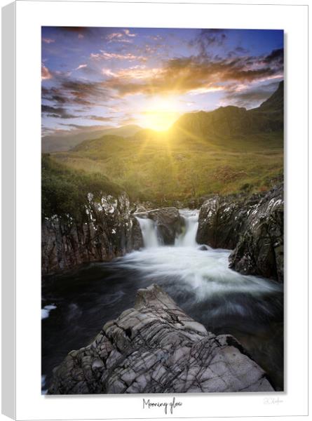 Morning glow, Glencoe, Scotland Canvas Print by JC studios LRPS ARPS