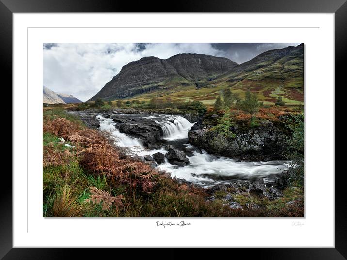 Early autumn at Glencoe Framed Mounted Print by JC studios LRPS ARPS