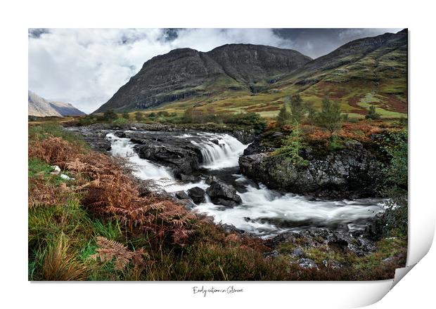 Early autumn at Glencoe Print by JC studios LRPS ARPS