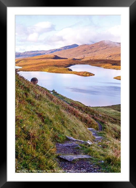 The path to Lochan an Ais Framed Mounted Print by Paul Pepper
