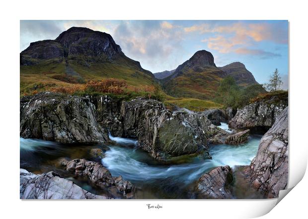 Three sisters, Glencoe, Scotland  Print by JC studios LRPS ARPS