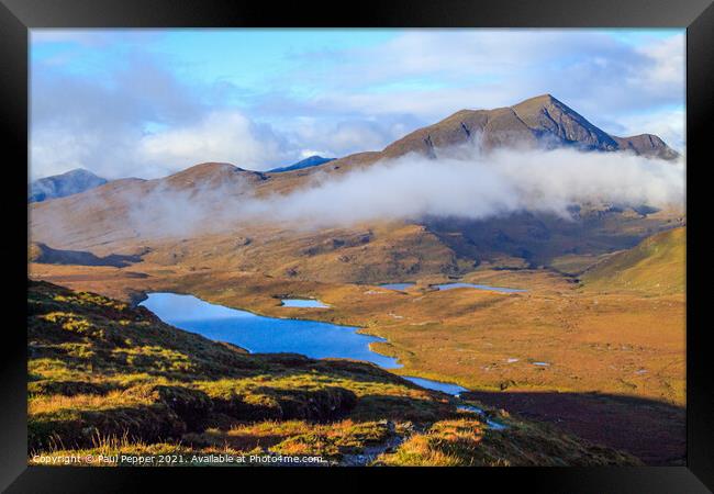 Above the Scottish clouds Framed Print by Paul Pepper