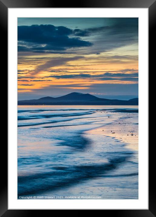  Benar Beach Sunset Framed Mounted Print by Heidi Stewart