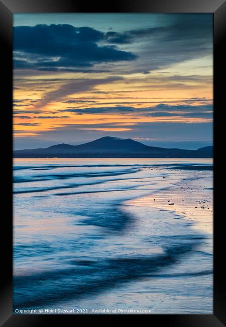  Benar Beach Sunset Framed Print by Heidi Stewart