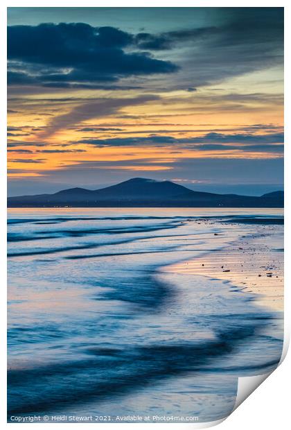  Benar Beach Sunset Print by Heidi Stewart
