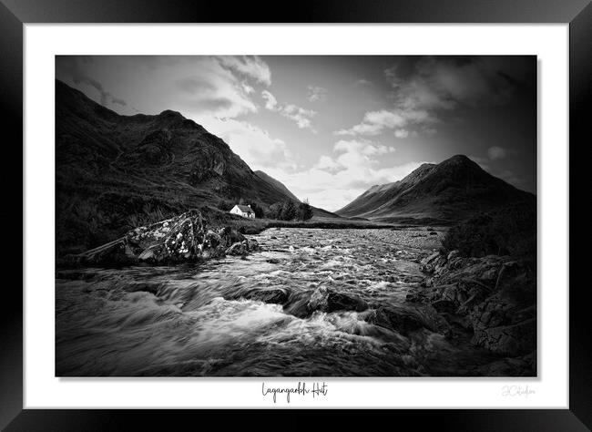 Lagangarbh hut Glencoe mono  Scotland, Glencoe Framed Print by JC studios LRPS ARPS